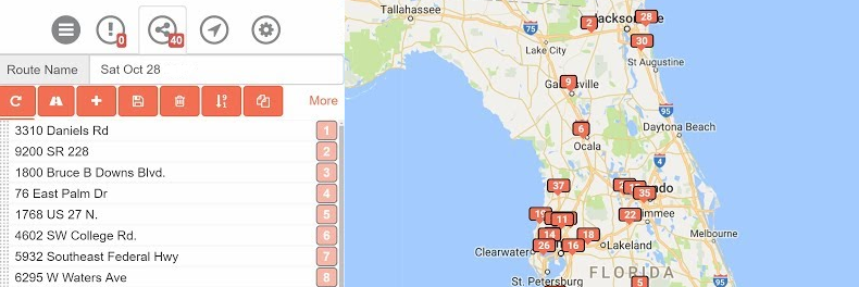 RouteADE Routing Screenshot